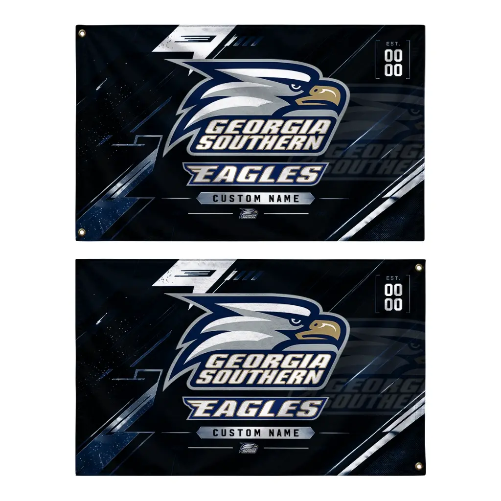 Georgia Southern Eagles House Flag Customized Speed Slashes Blue Fashion Forward Georgia Southern Eagles House Flag Customized Speed Slashes Blue Fashion Forward