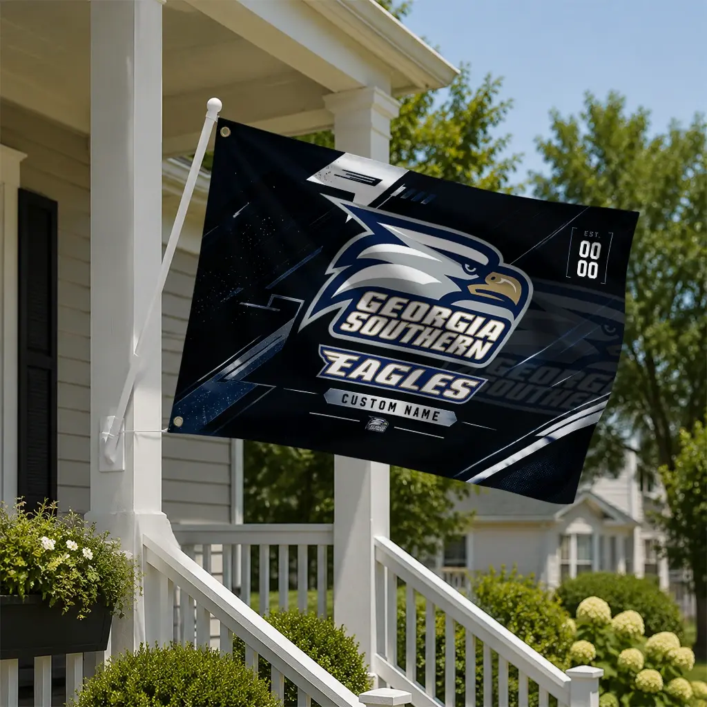 Georgia Southern Eagles House Flag Customized Speed Slashes Blue New Arrival Georgia Southern Eagles House Flag Customized Speed Slashes Blue New Arrival