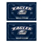 Georgia Southern Eagles House Flag Personalized Ornate Border Blue Best Selling