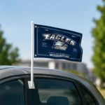 Georgia Southern Eagles House Flag Personalized Ornate Border Blue Best Selling