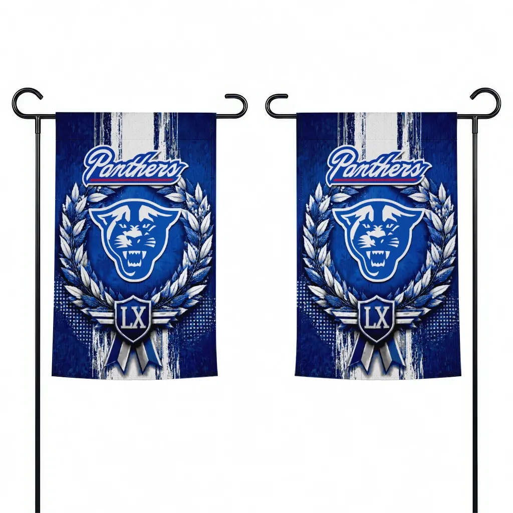 Georgia State Panthers Garden Flag Personalized Laurel Wreath Blue Fashion Forward Georgia State Panthers Garden Flag Personalized Laurel Wreath Blue Fashion Forward