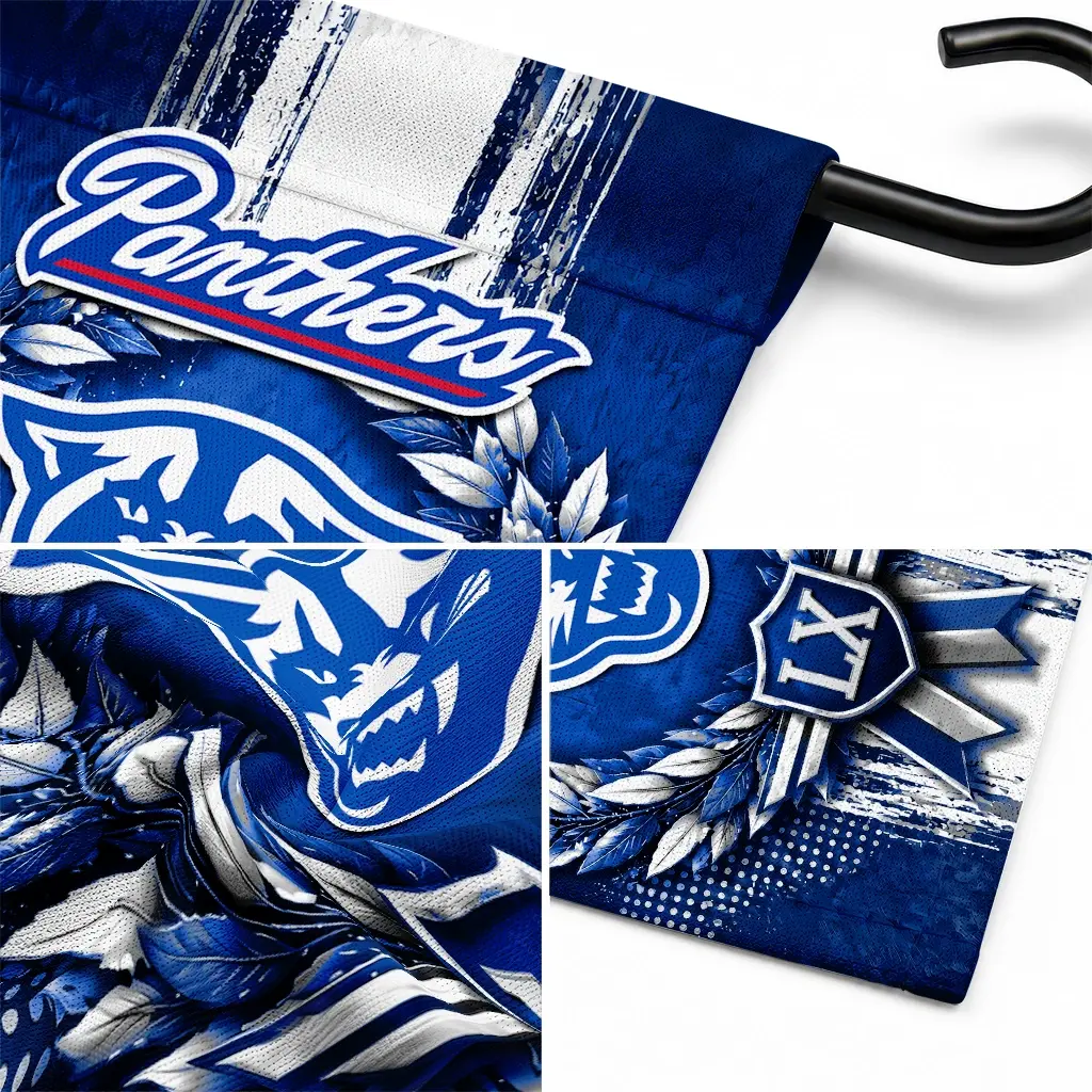 Georgia State Panthers Garden Flag Personalized Laurel Wreath Blue Latest Model Georgia State Panthers Garden Flag Personalized Laurel Wreath Blue Latest Model