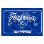 Georgia State Panthers House Flag Custom Ornate Border Blue Best Selling