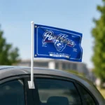 Georgia State Panthers House Flag Custom Ornate Border Blue Best Selling
