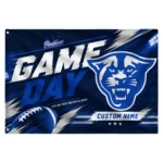 Georgia State Panthers House Flag Customized Action Streaks Blue Best Selling