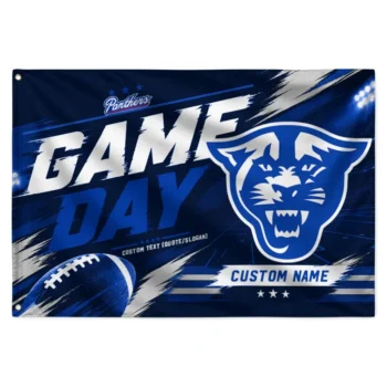 Georgia State Panthers House Flag Customized Action Streaks Blue Best Selling