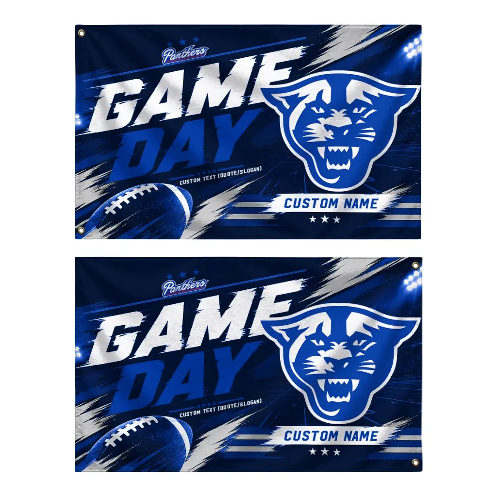 Georgia State Panthers House Flag Customized Action Streaks Blue Fashion Forward Georgia State Panthers House Flag Customized Action Streaks Blue Fashion Forward
