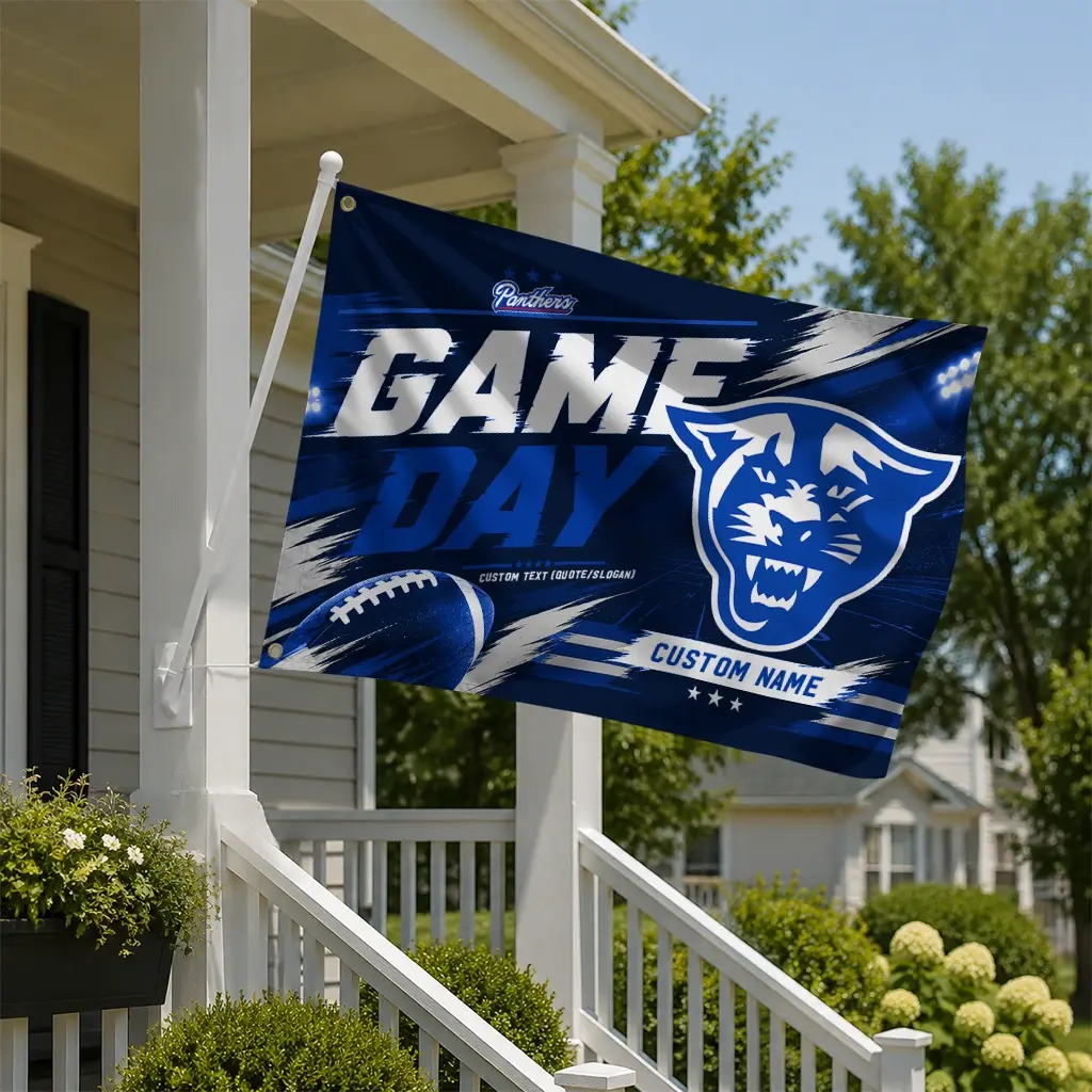 Georgia State Panthers House Flag Customized Action Streaks Blue New Arrival Georgia State Panthers House Flag Customized Action Streaks Blue New Arrival