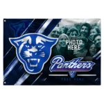 Georgia State Panthers House Flag Customized Diagonal Stripes Blue Best Selling