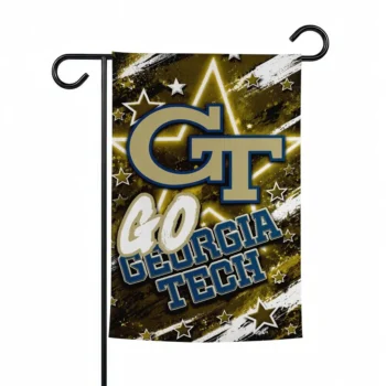 Georgia Tech Yellow Jackets Garden Flag Custom Glowing Star Gold Best Selling