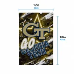 Georgia Tech Yellow Jackets Garden Flag Custom Glowing Star Gold Best Selling