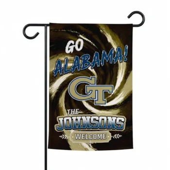 Georgia Tech Yellow Jackets Garden Flag Custom Swirl Vortex Gold Best Selling
