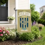 Georgia Tech Yellow Jackets Garden Flag Customized Distressed Stripes Gold Best Selling