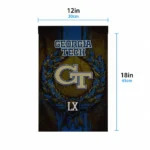 Georgia Tech Yellow Jackets Garden Flag Customized Laurel Wreath Gold Best Selling