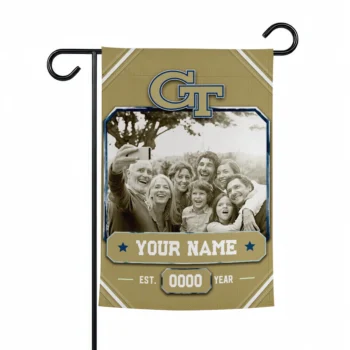 Georgia Tech Yellow Jackets Garden Flag - Customized Photo Frame Gold