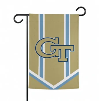 Georgia Tech Yellow Jackets Garden Flag Personalized Chevron Stripes Gold Best Selling