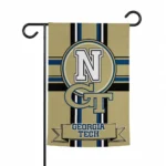 Georgia Tech Yellow Jackets Garden Flag Personalized Circle Medallion Gold Best Selling