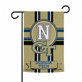 Georgia Tech Yellow Jackets Garden Flag Personalized Circle Medallion Gold Best Selling