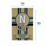Georgia Tech Yellow Jackets Garden Flag Personalized Circle Medallion Gold Best Selling