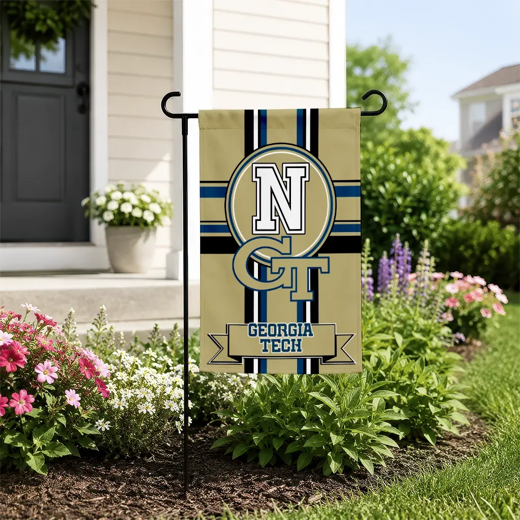 Georgia Tech Yellow Jackets Garden Flag Personalized Circle Medallion Gold New Arrival Georgia Tech Yellow Jackets Garden Flag Personalized Circle Medallion Gold New Arrival