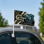 Georgia Tech Yellow Jackets House Flag Custom Diagonal Stripes Gold Best Selling