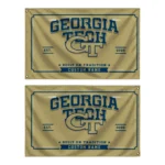 Georgia Tech Yellow Jackets House Flag Personalized Ornate Border Gold Best Selling