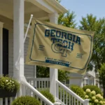 Georgia Tech Yellow Jackets House Flag Personalized Ornate Border Gold Best Selling