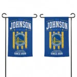 Golden State Warriors Garden Flag Custom Distressed Stripes Blue Best Selling