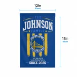 Golden State Warriors Garden Flag Custom Distressed Stripes Blue Best Selling