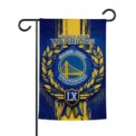 Golden State Warriors Garden Flag Custom Laurel Wreath Blue Best Selling