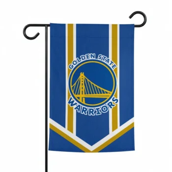 Golden State Warriors Garden Flag Customized Chevron Stripes Blue Best Selling