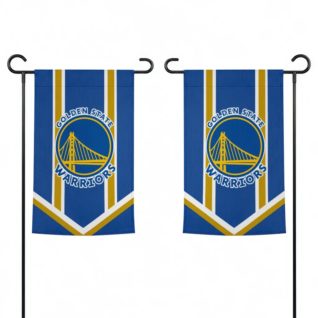 Golden State Warriors Garden Flag Customized Chevron Stripes Blue Fashion Forward Golden State Warriors Garden Flag Customized Chevron Stripes Blue Fashion Forward