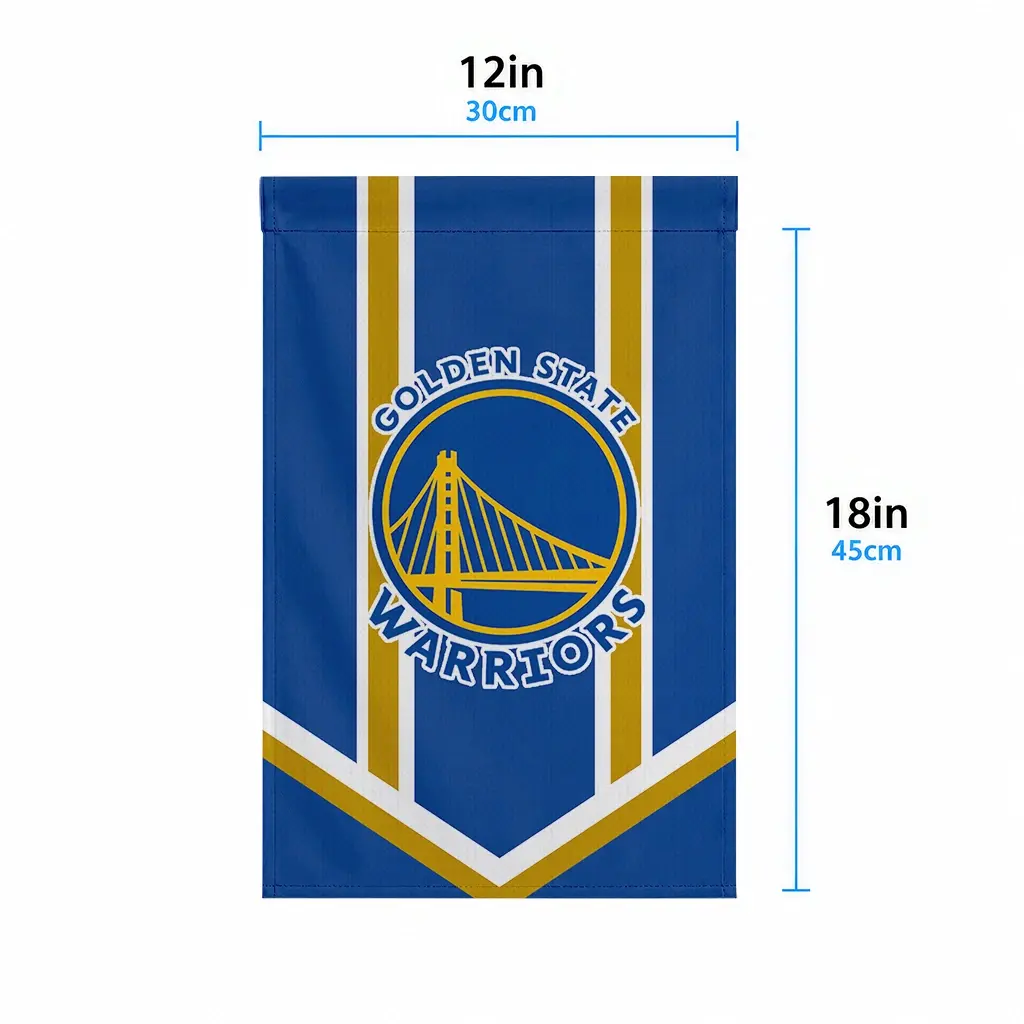 Golden State Warriors Garden Flag Customized Chevron Stripes Blue High Quality Golden State Warriors Garden Flag Customized Chevron Stripes Blue High Quality
