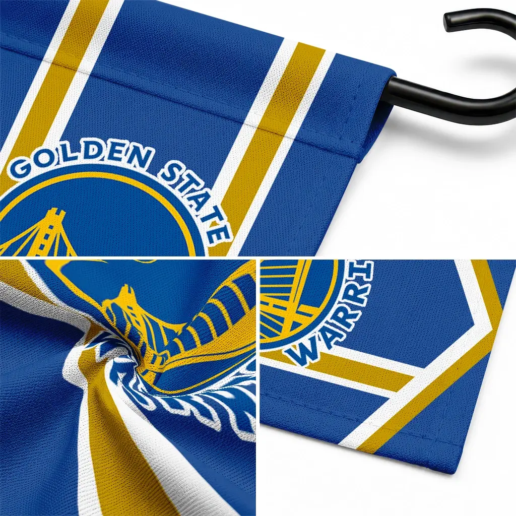 Golden State Warriors Garden Flag Customized Chevron Stripes Blue Latest Model Golden State Warriors Garden Flag Customized Chevron Stripes Blue Latest Model