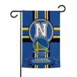 Golden State Warriors Garden Flag Customized Circle Medallion Blue Best Selling