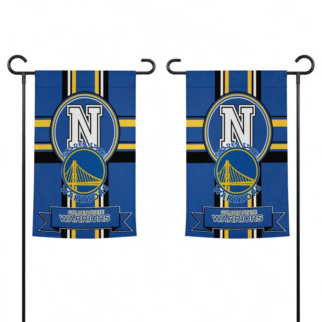 Golden State Warriors Garden Flag Customized Circle Medallion Blue Fashion Forward Golden State Warriors Garden Flag Customized Circle Medallion Blue Fashion Forward