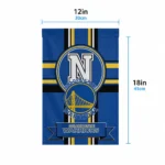 Golden State Warriors Garden Flag Customized Circle Medallion Blue Best Selling
