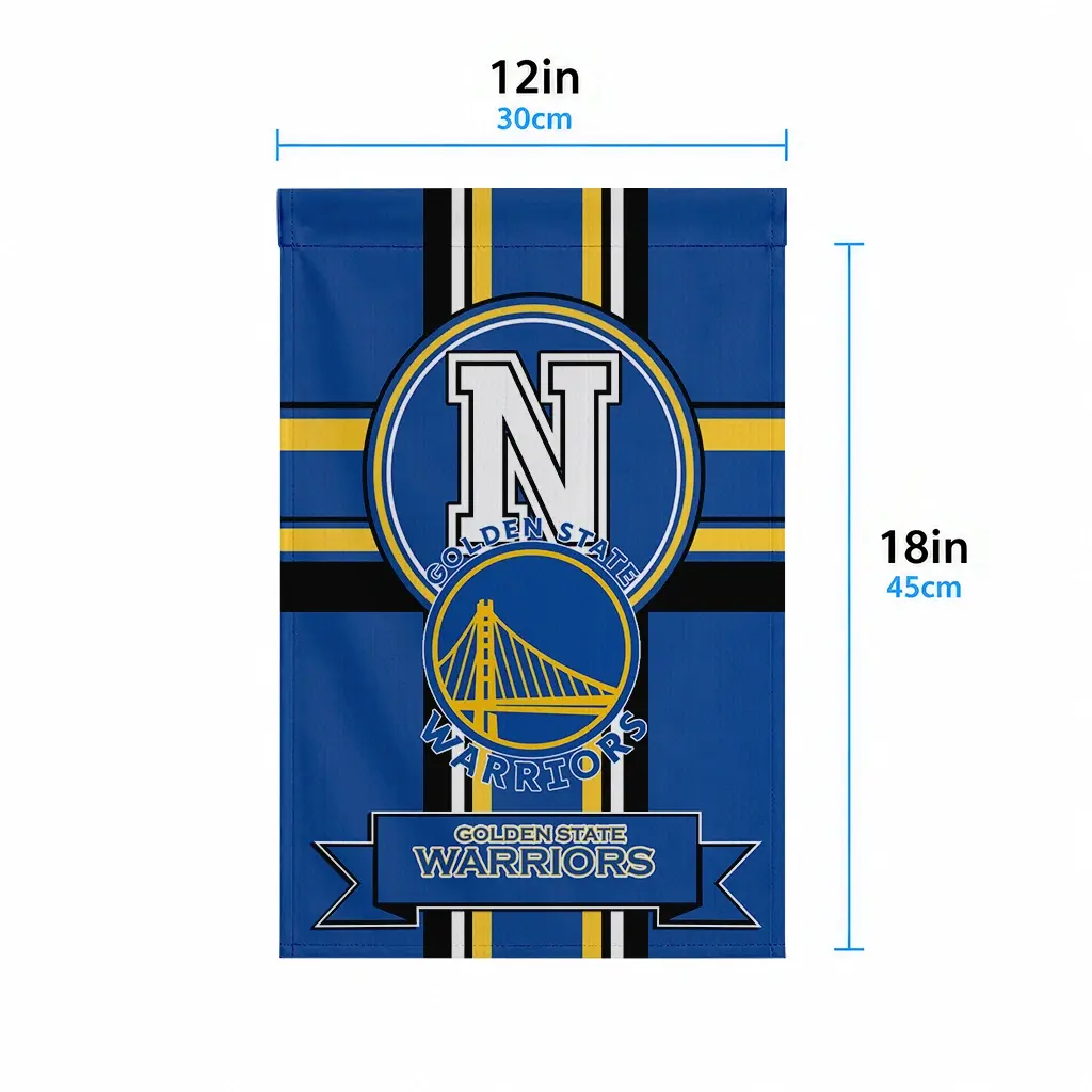 Golden State Warriors Garden Flag Customized Circle Medallion Blue High Quality Golden State Warriors Garden Flag Customized Circle Medallion Blue High Quality