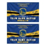 Golden State Warriors House Flag Customized Brushed Streaks Blue Best Selling