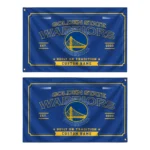 Golden State Warriors House Flag Customized Ornate Border Blue Best Selling