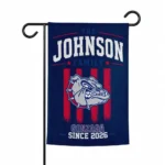 Gonzaga Bulldogs Garden Flag Custom Distressed Stripes Blue Best Selling