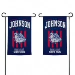 Gonzaga Bulldogs Garden Flag Custom Distressed Stripes Blue Best Selling