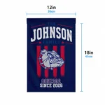 Gonzaga Bulldogs Garden Flag Custom Distressed Stripes Blue Best Selling