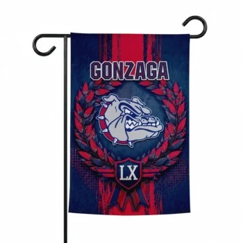 Gonzaga Bulldogs Garden Flag Custom Laurel Wreath Blue Best Selling