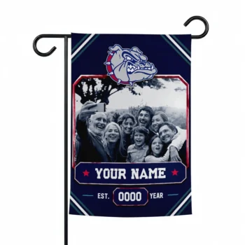Gonzaga Bulldogs Garden Flag - Custom Photo Frame Blue