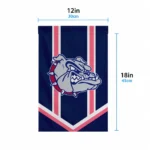 Gonzaga Bulldogs Garden Flag Customized Chevron Stripes Blue Best Selling