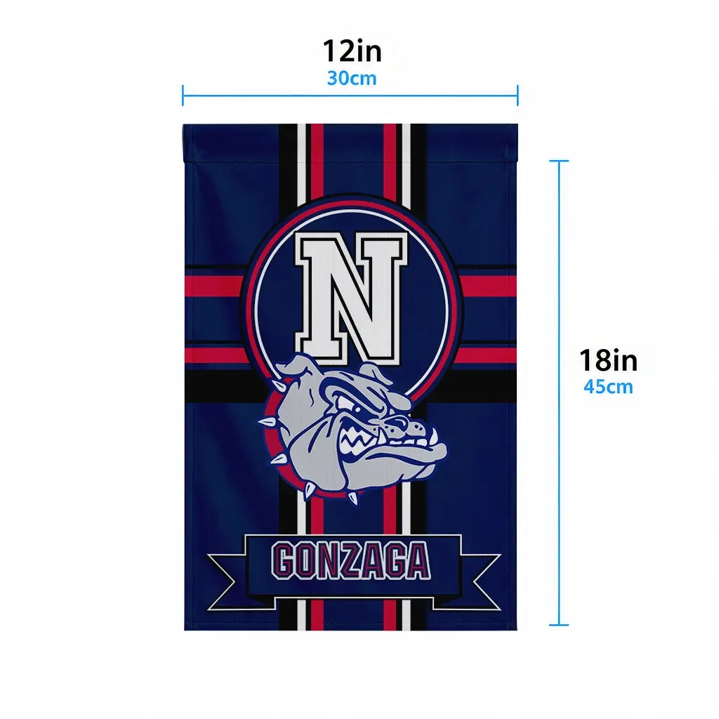 Gonzaga Bulldogs Garden Flag Customized Circle Medallion Blue High Quality Gonzaga Bulldogs Garden Flag Customized Circle Medallion Blue High Quality
