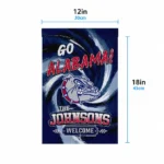 Gonzaga Bulldogs Garden Flag Personalized Swirl Vortex Blue Best Selling