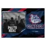 Gonzaga Bulldogs House Flag Custom Framed Photo Blue Black Best Selling