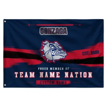Gonzaga Bulldogs House Flag Customized Brushed Streaks Blue Best Selling